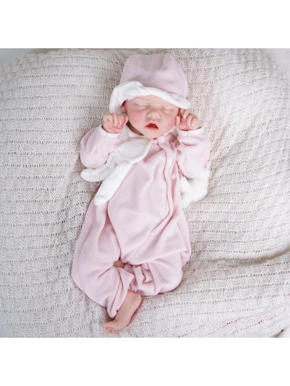 18-Inch Baby Soft Body Realistic-Newborn Baby Doll Full Silicone Body with Toys